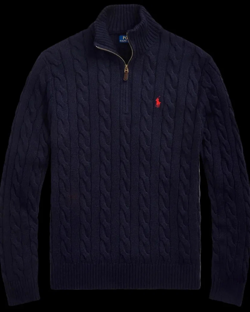 RL Quarter-Zip | Navy